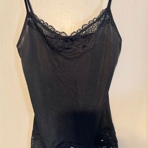 The Limited Black Camisole with Lace Detail